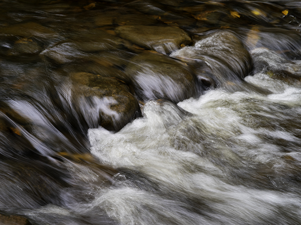 River Rock and Water Abstract
